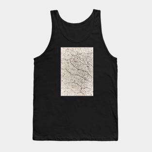 White Cracked Concrete Surface Tank Top